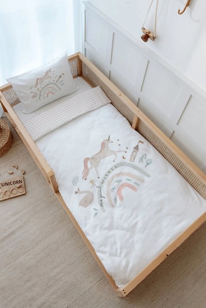 Tuğba Kuğu Single Duvet Cover and Fitted Sheet Set - Royal Series - Magical U...