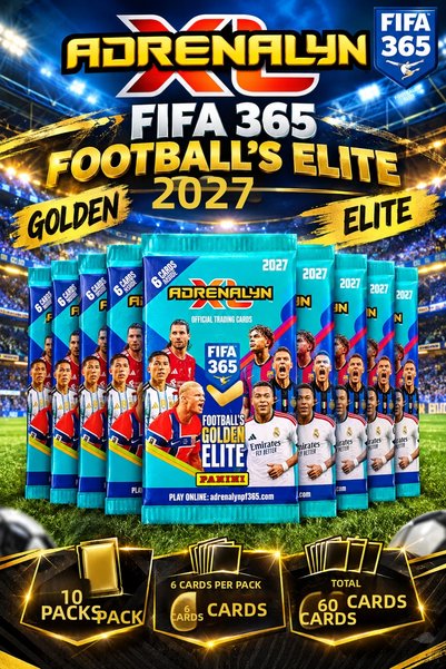 Panini Fifa 365 Football's Golden Elite Adrenalyn XL 10 Packs (Official Tradi...