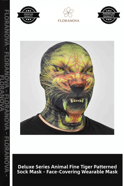 Generic Brand Delux Series Costume Animal Thin Tiger Pattern Sock Mask – Face...