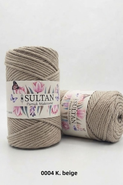 hobi dünyası evim 1 Piece Sultan Cotton Macrame 260 Grams 100 Meters 2 mm Rop...