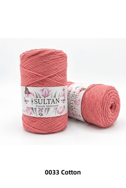 hobi dünyası evim 1 Piece Sultan Cotton Macrame 260 Grams 100 Meters 2 mm Rop...