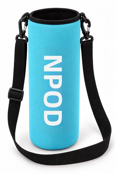 NPO Ntk Shoulder Strap Padded Shock Absorbing Neoprene Fabric 1.5Lt Thermos C...