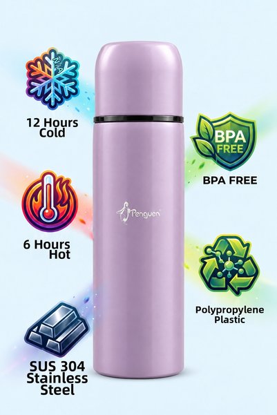 Penguen Food Thermos 750 ml Sus304 Steel Thermos Hot Water Tea Coffee Thermos...