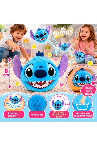 NW NessiWorld Plush Bouncing Ball Stitch 8 cm