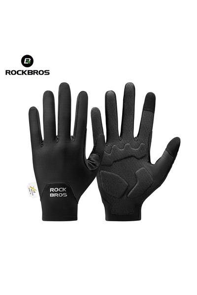 Choice15 ROCKBROS XL S403-1 Black ROCKBROS Cycling Gloves Full Finger Touch S...