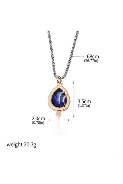 Choice N01046-02 سلسلة مفاتيح عين الإلهة فورينا إلهة الماء من لعبة جينشين إمب...