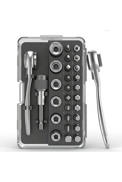 Choice 28in1 ratchet set VMAN Right-Angle Ratchet Screwdriver Set: 72-Tooth M...