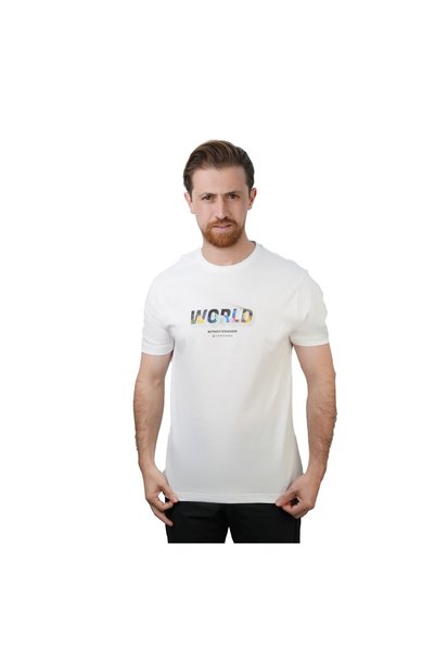 Giordano Men's Slim Fit Cotton Jersey Crew Neck Print Tee | WWS Graphic