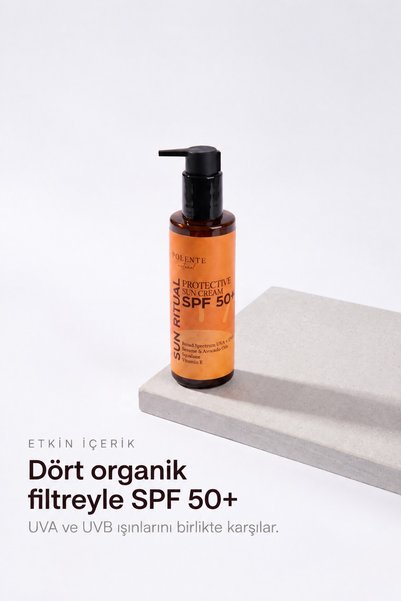 Polente Natural SPF 50+ Protective Sun Cream - Güneş Koruyucu Krem SPF 50+ (200 ml)