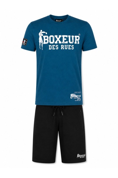 Boxeur Des Rues Set bărbați Boxeur des Rues: Șorturi de bumbac negre + Tricou...