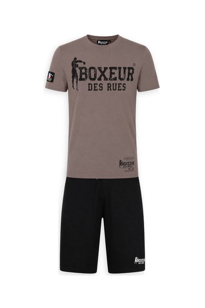 Boxeur Des Rues Set bărbați Boxeur des Rues: Șorturi de bumbac negre + Tricou...