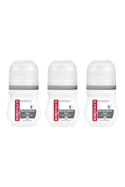 Rexona Pachet 3x Deodorant roll-on Borotalco Invisible 50ml