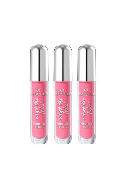 Essence 3x PACK What a fake! Volumizing Lip Gloss #102-pink About It 4 ml