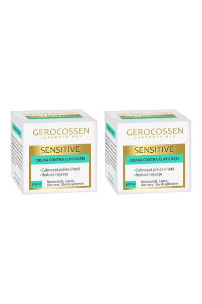 GEROCOSSEN 2x ΠΑΚΕΤΟ Κρέμα Couperose SPF 10 για Ευαίσθητες Επιδερμίδες 50 ml
