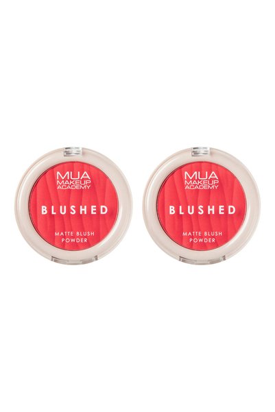 MUA Makeup Academy Συσκευασία 2 τεμαχίων Ματ Πούδρα Ρουζ – Καρπούζι