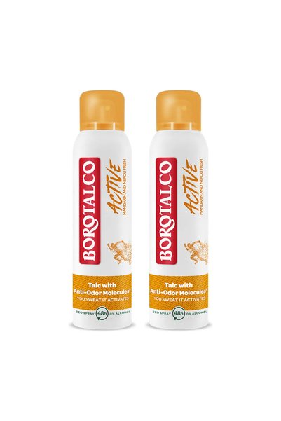 Borotalco 2x PACK Deodorant spray Active Mandarine&Neroli 150ml