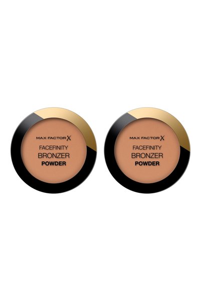 Max Factor Pachet de 2 pudre compacte de bronzant Facefinity – 001 Bronz Deschis