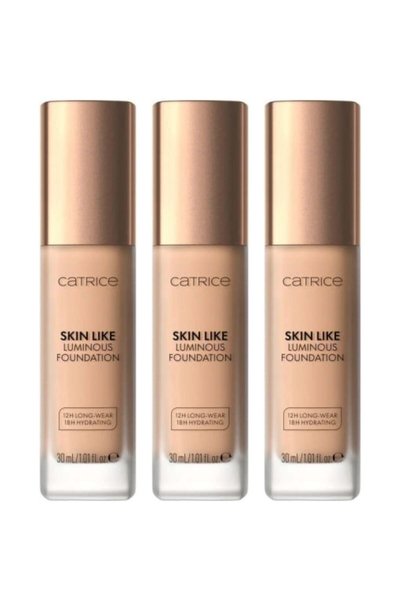 Catrice 3x PACK Skin Like Luminous Foundation, 20 N Catrice, 30 ml