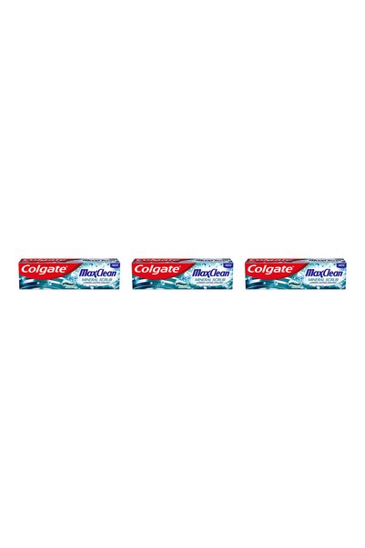 Colgate 3x PACK Pasta de dinti, Max Clean Mineral Scrub, 75ml