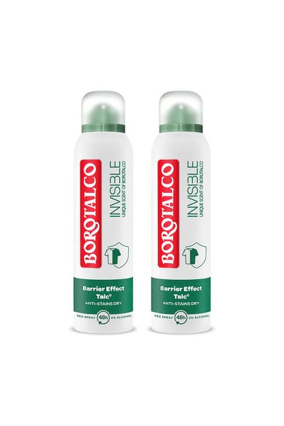 Borotalco Διπλή συσκευασία Αποσμητικό Σπρέι Invisible Original