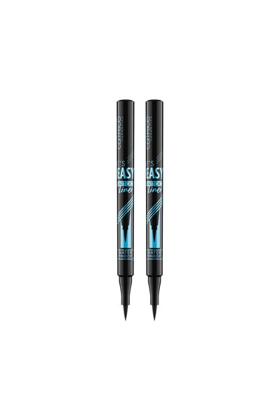 Catrice 2x PACK It's Easy Tattoo Liner Waterproof #010-black Lifeproof 1,10 M...