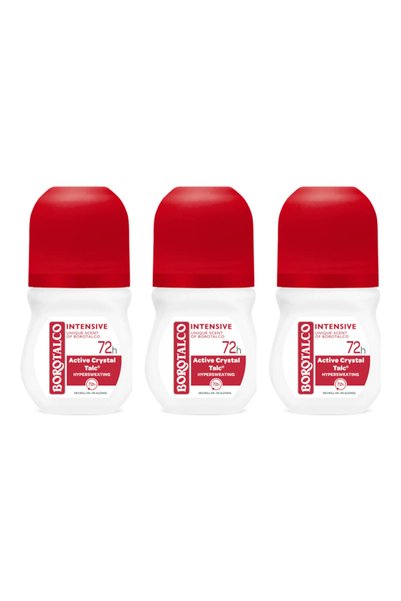 Borotalco 3x PACK Deodorant roll-on Intensive 50 ml