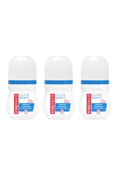 Borotalco 3x PACK Deodorant roll-on Pure Freshness 50ml