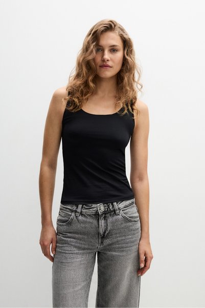 LEFTIES KADIN Kalın askılı poliamid t-shirt