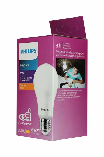 Philips 13W E27 LED Ampul 1521 Lümen 2700K Sıcak Sarı Işık Enerji Tasarruflu