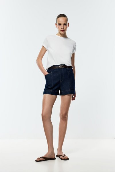 LEFTIES KADIN Denim paperbag şort