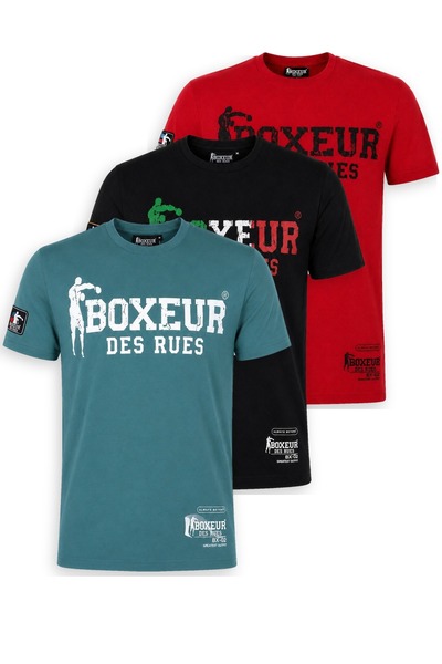 Boxeur Des Rues Tricouri bărbătești, pachet de 3, croială slim-fit: Albastru ...