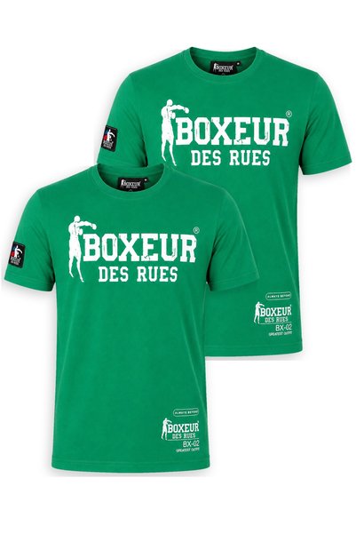 Boxeur Des Rues Tricouri bărbătești, pachet de 2, croială slim-fit: 2 x Verde...