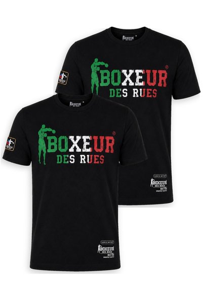Boxeur Des Rues Tricouri bărbătești, pachet de 2, croială slim-fit: 2 x Negru...