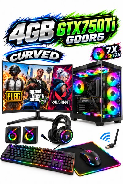 Dmc N16x (PUBG,GTA 5) İ5 4570,16GB RAM,500GBHDD,256GB SSD,4GB GTX750Ti,23,8 O...