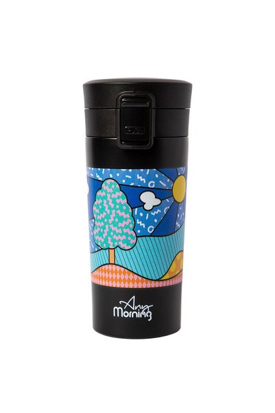 Any Morning 380 ml Paslanmaz Çelik Termos Mug, Çift Katmanlı, Sızdırmaz Kapak...