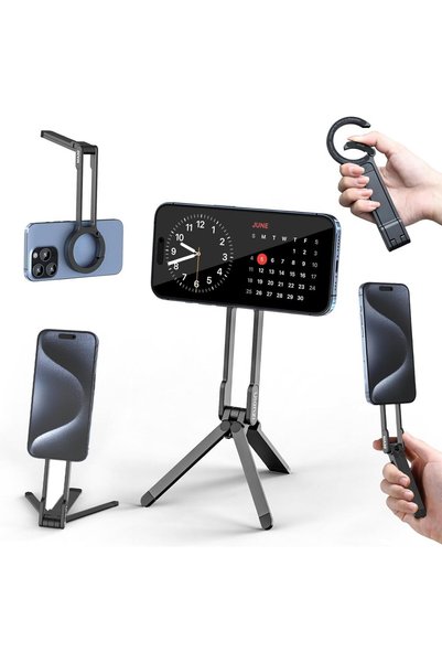 Fogy Manyetik Telefon Tripod Standı için - Alüminyum Maglock Akıllı Telefon M...