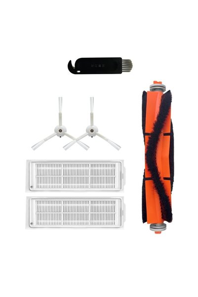 robotyedek Mop 2 Pro Beyaz MJST1SHW Uyumlu Yedek Fırça Filtre Seti-6 Parça, Robotyedek, Renk 6