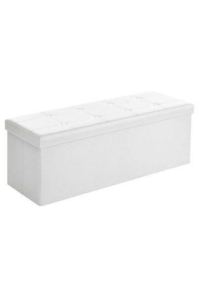 SONGMICS Tabure 120 Litre, Saklama Kutusu, Tabure, Katlanabilir, 300 Kg'A Kad...