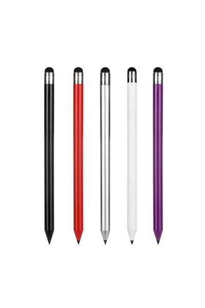 Microcase Universal Telefon Tablet Navigasyon 2in1 Stylus Pen Dokunmatik Kalem - AL3465 (Siyah)