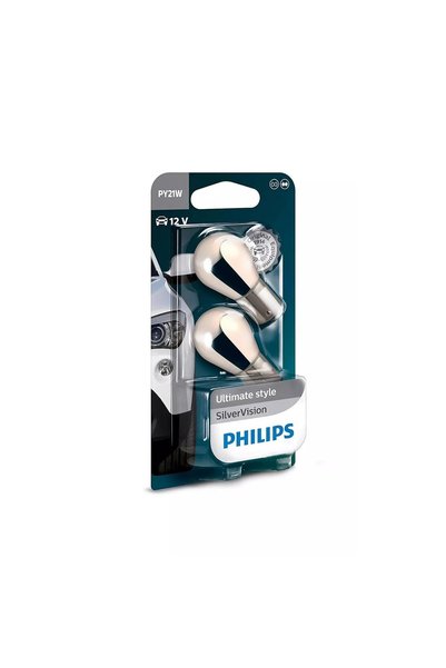 Philips PY21W Chrome Diadem 12V 93 Turuncu Amber Silver Vision Ampul 2 ADET