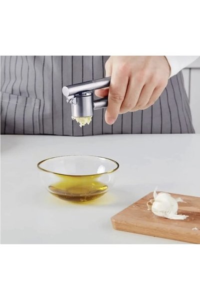 Makkam Home Garlic Crusher, Stainless Steel Garlic Press, Garlic Cutter, Garl...