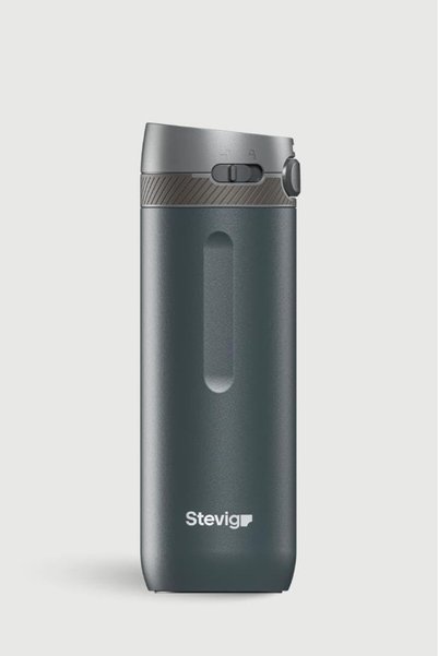Stevig 4 ترمس فولاذي بتحكم في الزناد 500 مل كحلي ST-227