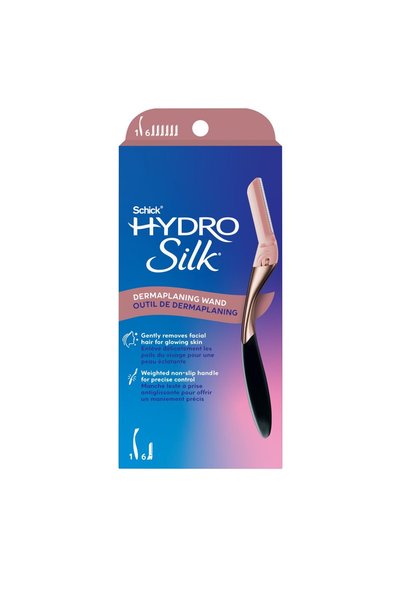 Schick Hydro Silk Dermaplaning değnek, Dermaplaning aleti, yüz için, 6 dolum bıçaklı | Dermaplane tı