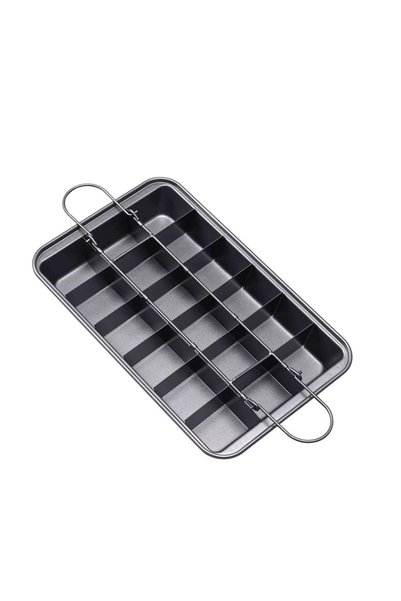 Orret Home 18 Gözlü Ayarlanabilir Karbon Çelik Brownie Kek Kalıbı – Yapışmaz ...