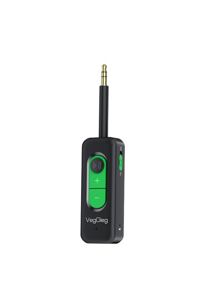 Veggieg Aux Bluetooth 5.4 Transmitter Receiver Kablosuz Ses Adaptörü