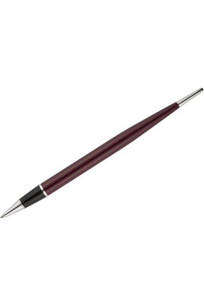 Scrikss 17 Silver Ballpoint Pen Claret Red