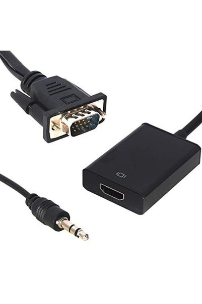 Powermaster 18637 1 Pm 18637 Vga Erkek To HDMI Dişi Dönüştürücü Kablo