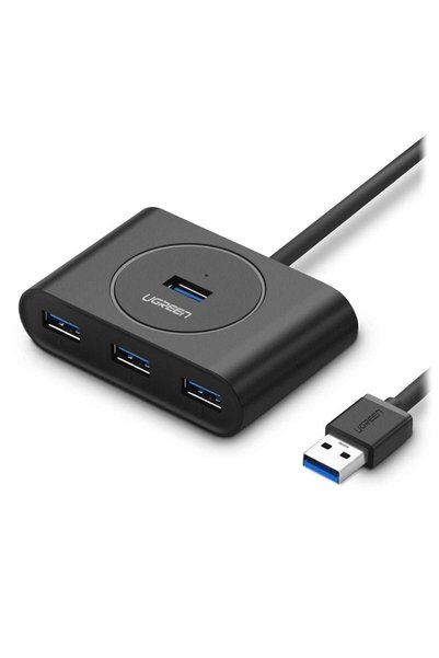 Ugreen USB 3.0 4 Portlu Hub Çoklayıcı Siyah 50 CM