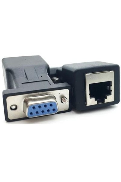 Generic RS232 To RJ45 9 Pin Ethernet Adapter Insert Attachment Extender Exten...