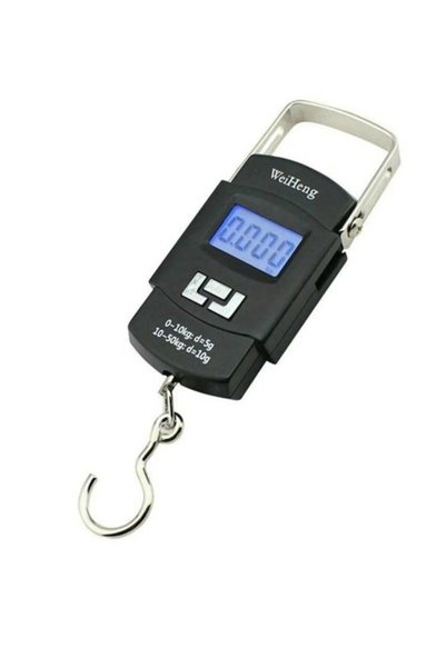 Busstier LCD Ekran Seyahat Bavul Ağırlık El Terazi, Dijital Taşınabilir Askılı Pilli Bagaj Tartısı,